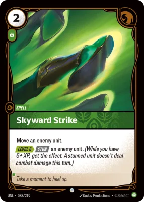 Skyward Strike, Riftbound card UNL-038/219 from Unleashed