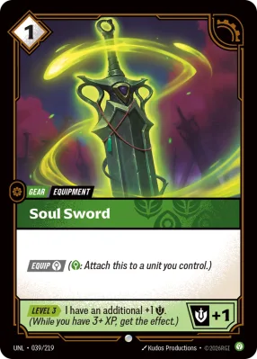 Soul Sword, Riftbound card UNL-039/219 from Unleashed