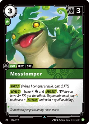 Mosstomper, Riftbound card UNL-047/219 from Unleashed