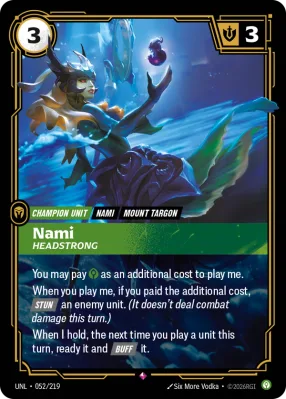 Nami, Riftbound card UNL-052/219 from Unleashed