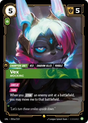 Vex, Riftbound card UNL-055a/219 from Unleashed