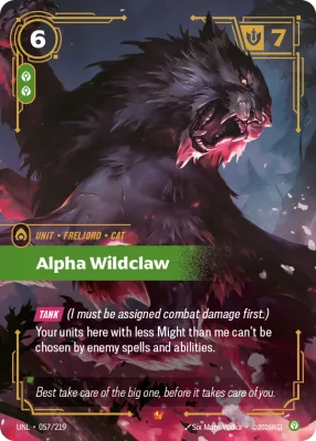 Alpha Wildclaw, Riftbound card UNL-057/219 from Unleashed