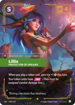 Lillia, Riftbound card UNL-058/219 from Unleashed