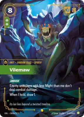 Vilemaw, Riftbound card UNL-060a/219 from Unleashed