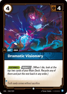 Dramatic Visionary, Riftbound card UNL-062/219 from Unleashed