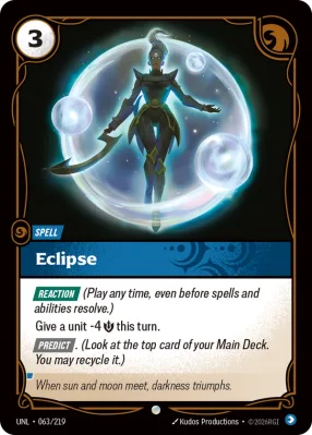 Eclipse, Riftbound card UNL-063/219 from Unleashed