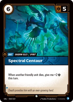 Spectral Centaur, Riftbound card UNL-068/219 from Unleashed
