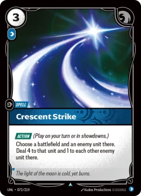 Crescent Strike, Riftbound card UNL-072/219 from Unleashed
