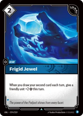 Frigid Jewel, Riftbound card UNL-074/219 from Unleashed
