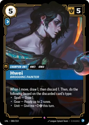 Hwei, Riftbound card UNL-080/219 from Unleashed