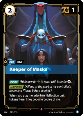 Keeper of Masks, Riftbound card UNL-081/219 from Unleashed