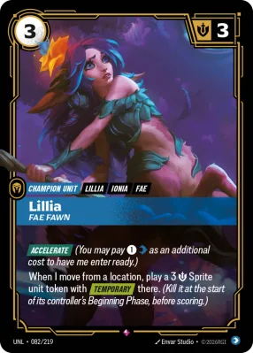 Lillia, Riftbound card UNL-082/219 from Unleashed