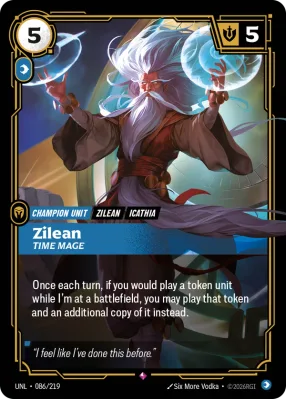 Zilean, Riftbound card UNL-086/219 from Unleashed