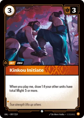 Kinkou Initiate, Riftbound card UNL-097/219 from Unleashed