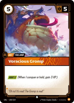 Voracious Gromp, Riftbound card UNL-100/219 from Unleashed