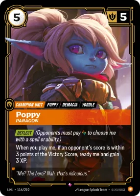 Poppy, Riftbound card UNL-116/219 from Unleashed