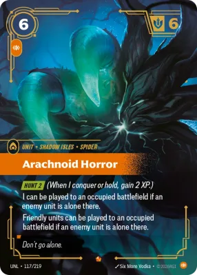 Arachnoid Horror, Riftbound card UNL-117/219 from Unleashed