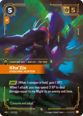 Kha'Zix, Riftbound card UNL-119/219 from Unleashed
