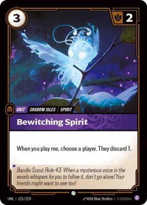 Bewitching Spirit, Riftbound card UNL-121/219 from Unleashed