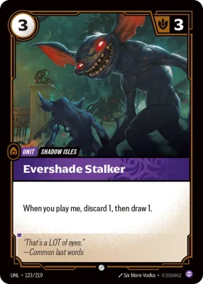 Evershade Stalker, Riftbound card UNL-123/219 from Unleashed