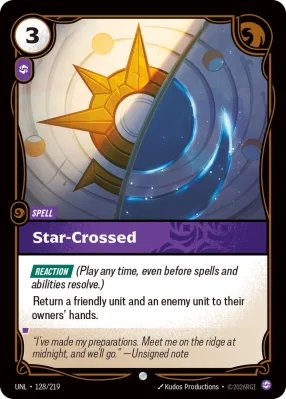 Star-Crossed, Riftbound card UNL-128/219 from Unleashed
