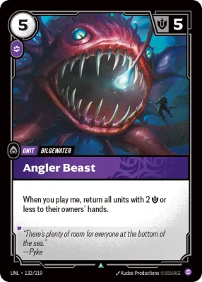 Angler Beast, Riftbound card UNL-132/219 from Unleashed