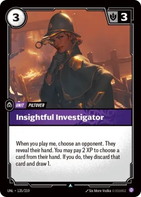 Insightful Investigator, Riftbound card UNL-135/219 from Unleashed