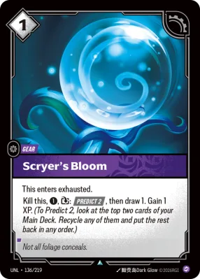 Scryer's Bloom, Riftbound card UNL-136/219 from Unleashed