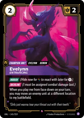 Evelynn, Riftbound card UNL-141/219 from Unleashed