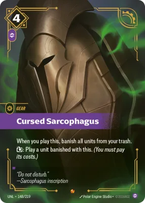 Cursed Sarcophagus, Riftbound card UNL-148/219 from Unleashed