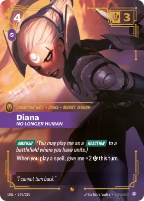 Diana, Riftbound card UNL-149/219 from Unleashed