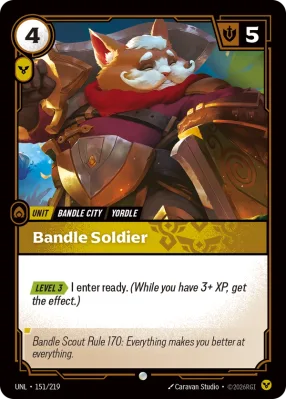 Bandle Soldier, Riftbound card UNL-151/219 from Unleashed