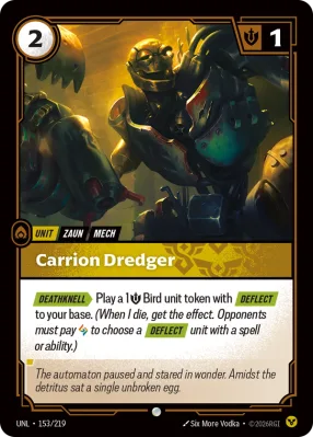 Carrion Dredger, Riftbound card UNL-153/219 from Unleashed