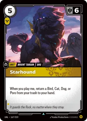 Starhound, Riftbound card UNL-167/219 from Unleashed