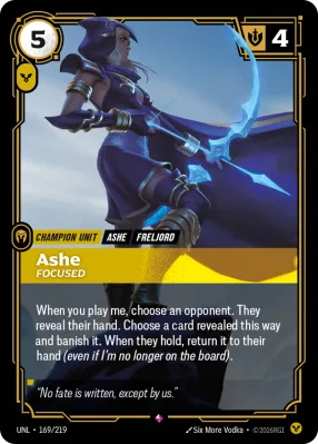 Ashe, Riftbound card UNL-169/219 from Unleashed
