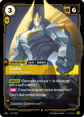 Galio, Riftbound card UNL-171/219 from Unleashed