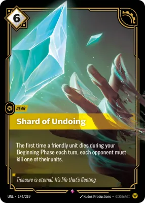 Shard of Undoing, Riftbound card UNL-174/219 from Unleashed