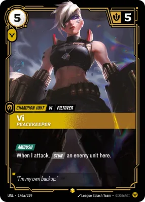 Vi, Riftbound card UNL-176a/219 from Unleashed