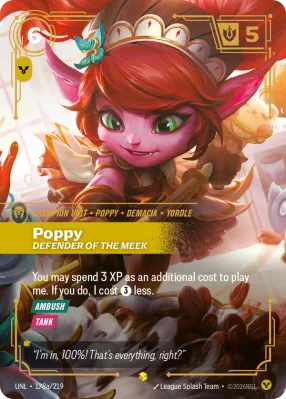 Poppy, Riftbound card UNL-178a/219 from Unleashed