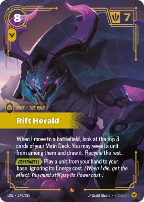 Rift Herald, Riftbound card UNL-179/219 from Unleashed
