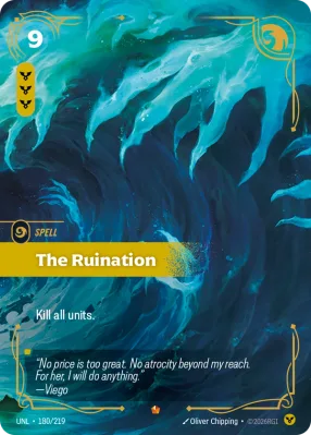 The Ruination, Riftbound card UNL-180/219 from Unleashed
