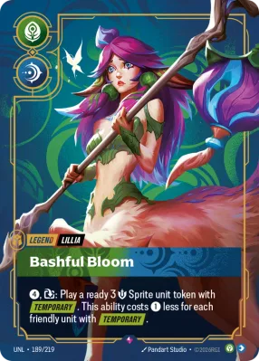 Bashful Bloom, Riftbound card UNL-189/219 from Unleashed
