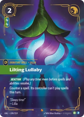 Lilting Lullaby, Riftbound card UNL-190/219 from Unleashed