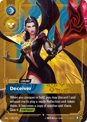 Deceiver, Riftbound card UNL-199/219 from Unleashed