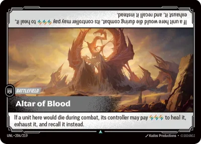 Altar of Blood, Riftbound card UNL-206/219 from Unleashed