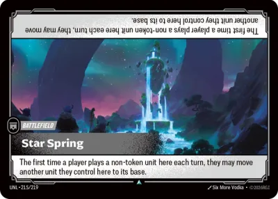 Star Spring, Riftbound card UNL-215/219 from Unleashed
