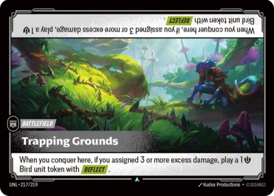Trapping Grounds, Riftbound card UNL-217/219 from Unleashed