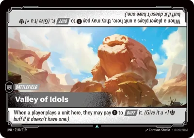 Valley of Idols, Riftbound card UNL-218/219 from Unleashed