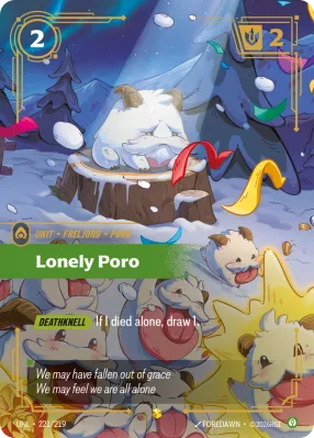 Lonely Poro, Riftbound card UNL-221/219 from Unleashed