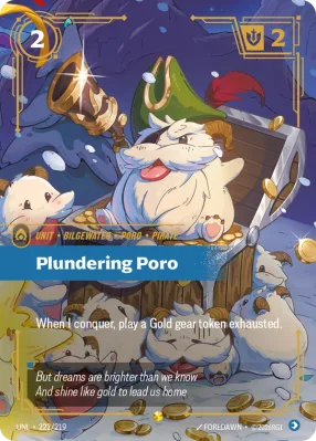 Plundering Poro, Riftbound card UNL-222/219 from Unleashed